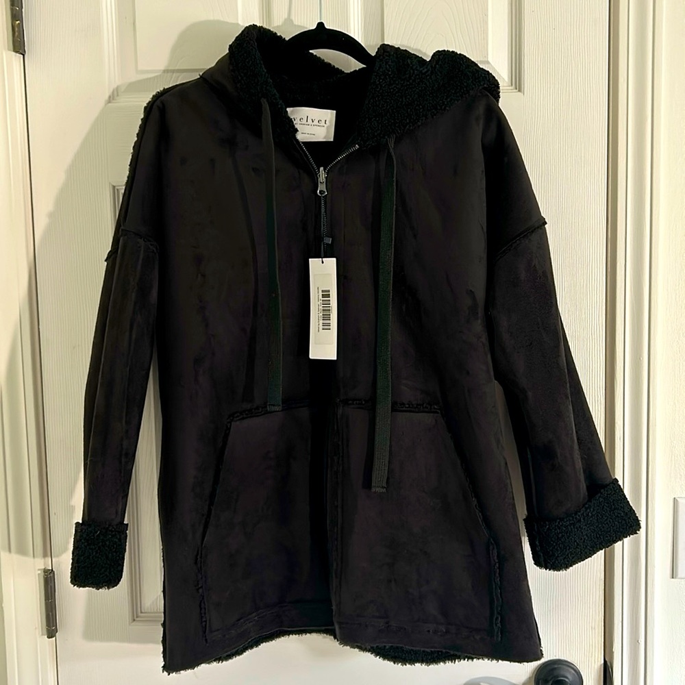NWT Reversible Faux fur and suede jacket